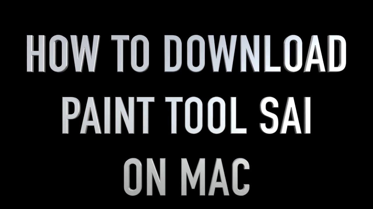 Paint Tool Sai Download For Mac Free
